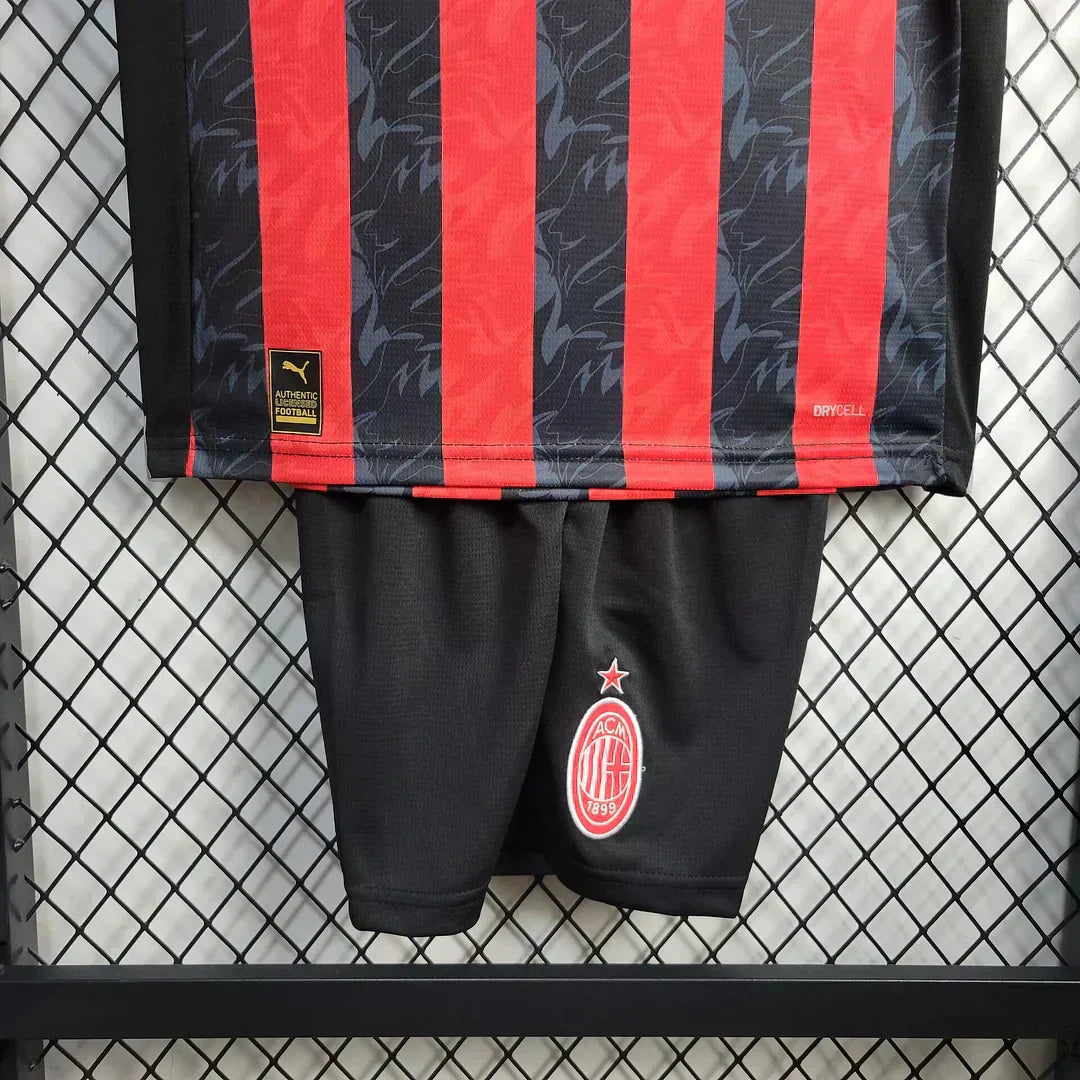 2025/2026 AC Milan Local Kit Talla Niño