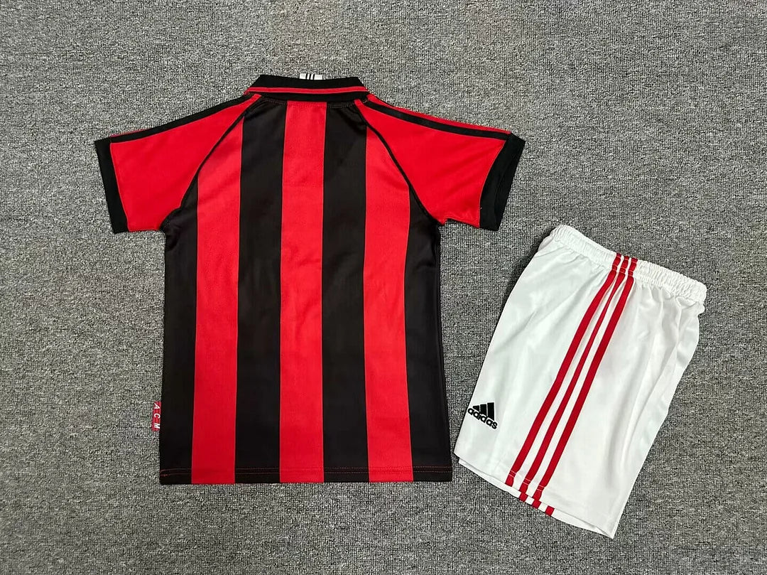 1998/1999 Retro AC Milan Local Kit Talla Niño