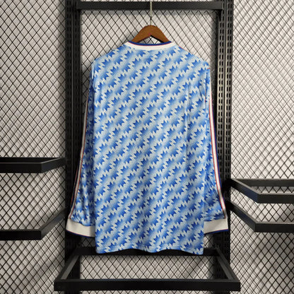 1990/1992 Retro Manchester United Visitante Manga Larga