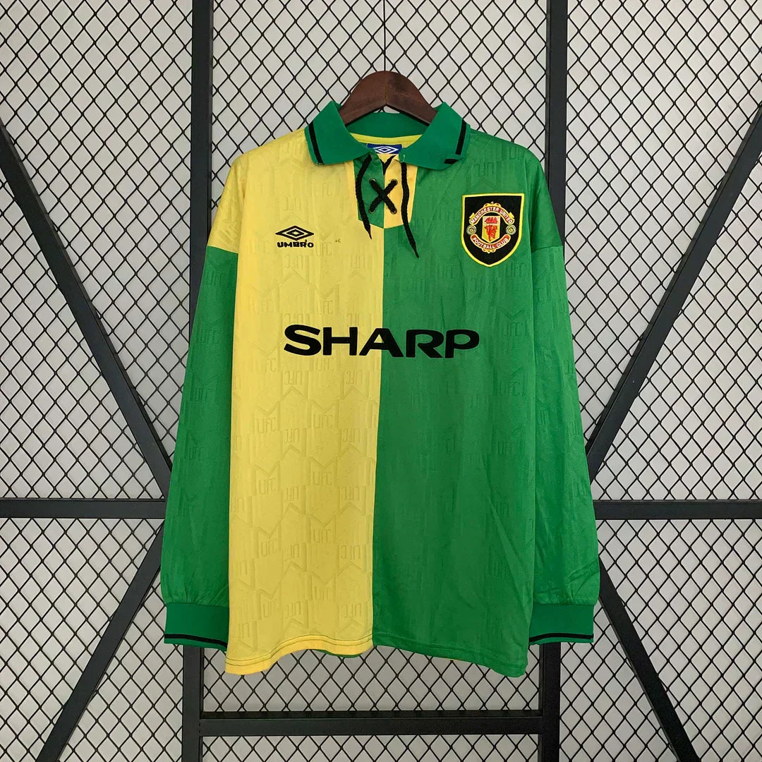 1992/1994 Retro Manchester United Alternativa Visitante Manga Larga