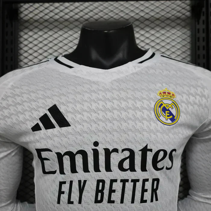 Real Madrid 2024/2025 Local Kit Manga Larga