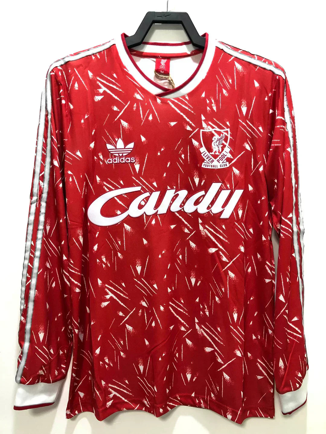 1989-1991 Retro Liverpool Local Manga Larga