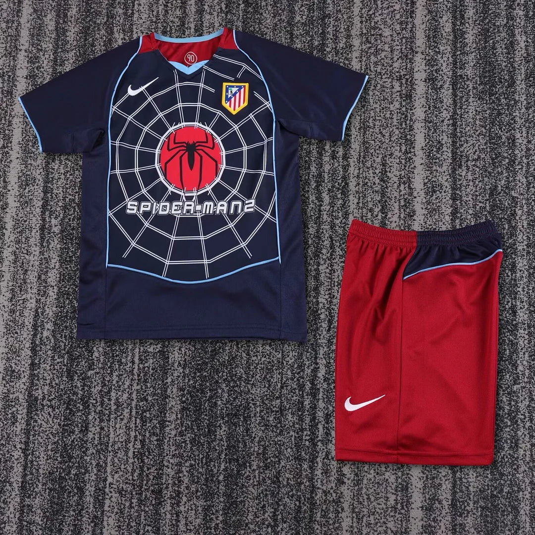 2004/2005 Retro Atletico Madrid Visitante Kit Talla Niño