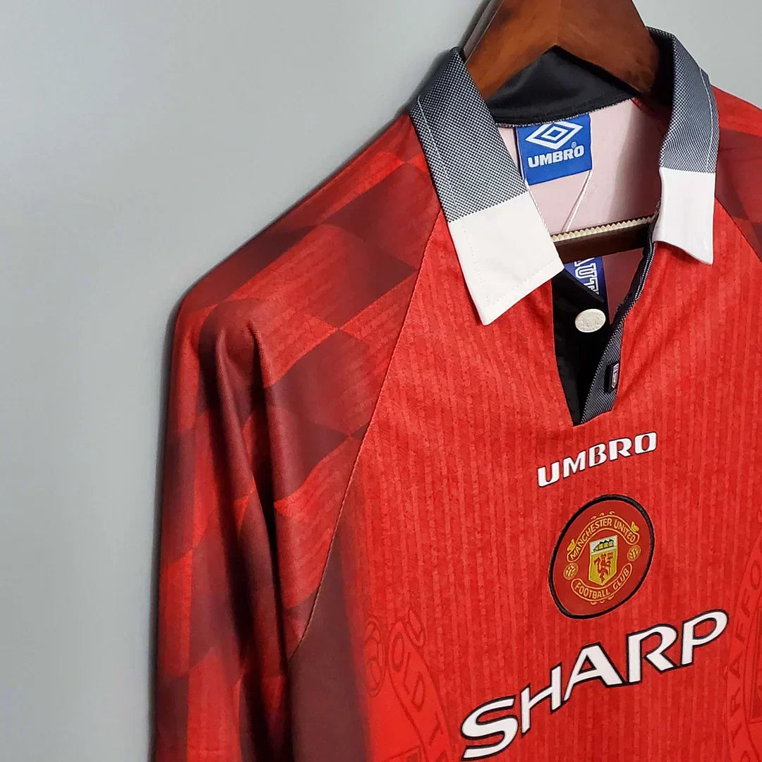 1996/1998 Retro Manchester United Local Manga Larga