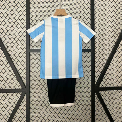 1986 Retro Argentina Local Kit Talla Niño