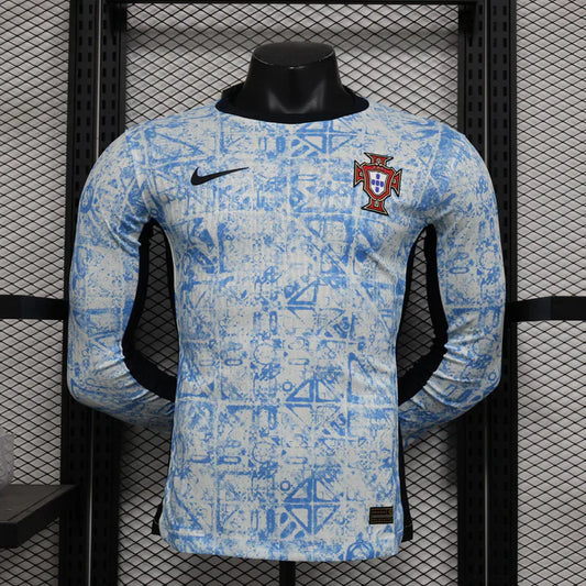Portugal 2024/2025 Visitante Kit Manga Larga