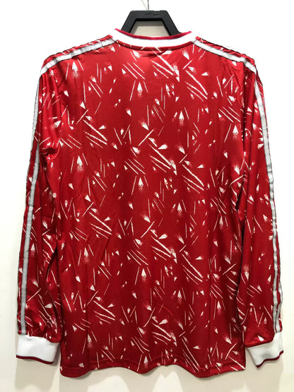 1989-1991 Retro Liverpool Local Manga Larga