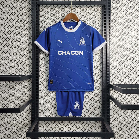 2023/2024 Olympique de Marseille Visitante Kit Talla Niño