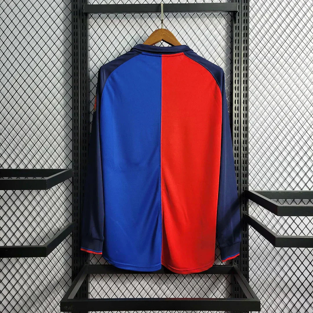 1999-2000 Retro Barcelona 100th Aniversario Local Manga Larga