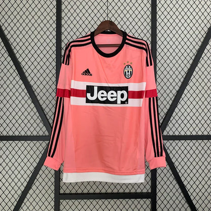 2015-2016 Juventus Retro Visitante Manga Larga
