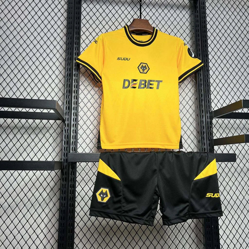 2024-2025 Wolverhampton Wanderers Local Kit Talla Niño