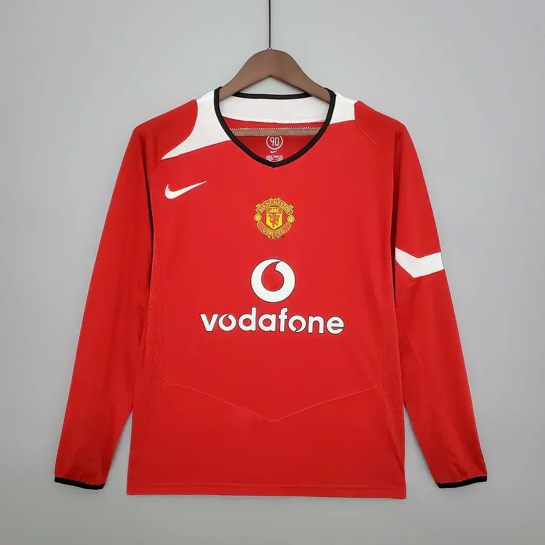 2004/2006 Retro Manchester United Local Manga Larga