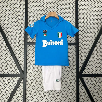 1987/1988 Retro Napoli Local Kit Talla Niño