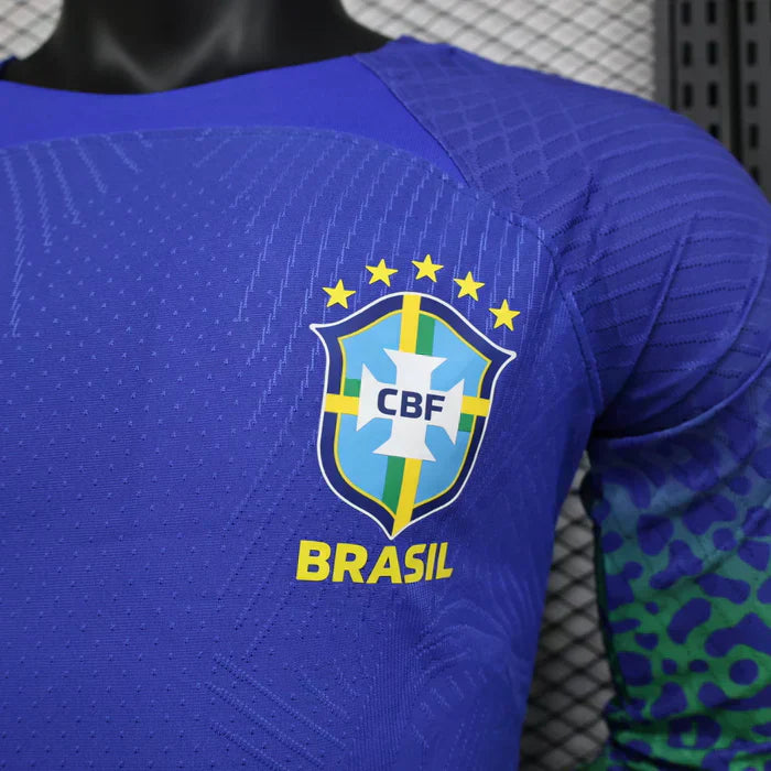 Brasil 2023/2024 Visitante Kit Manga Larga