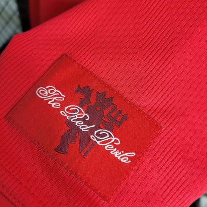 Manchester United Retro 2007-2008 Local Kit Manga Larga