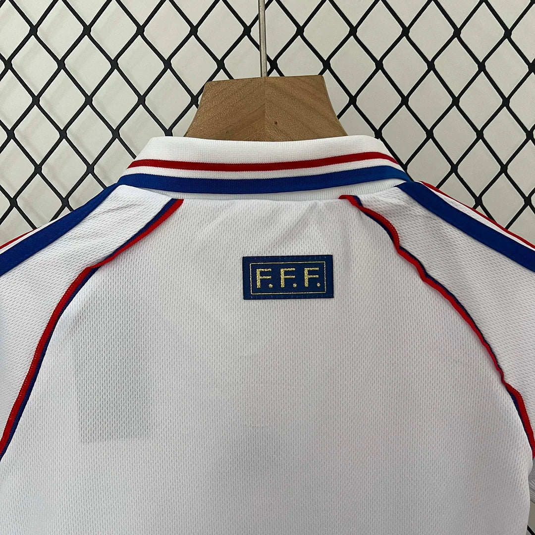 1998 Retro France Visitante Kit Talla Niño