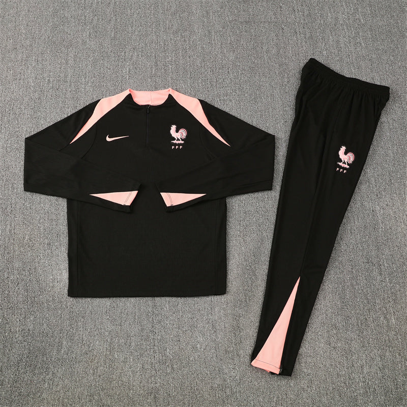 France Black and Pink Chándal