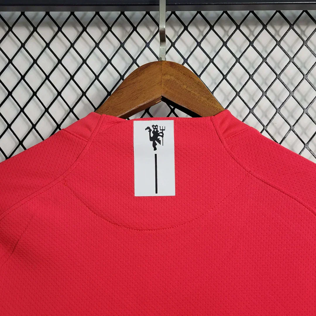 Manchester United Retro 2007-2008 Local Kit Manga Larga