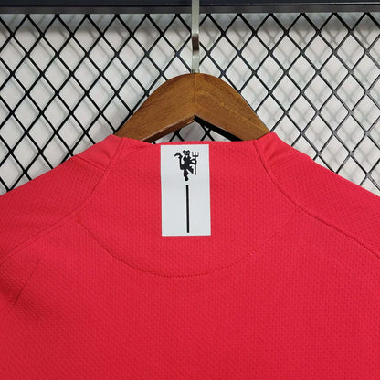 Manchester United Retro 2007-2008 Local Kit Manga Larga