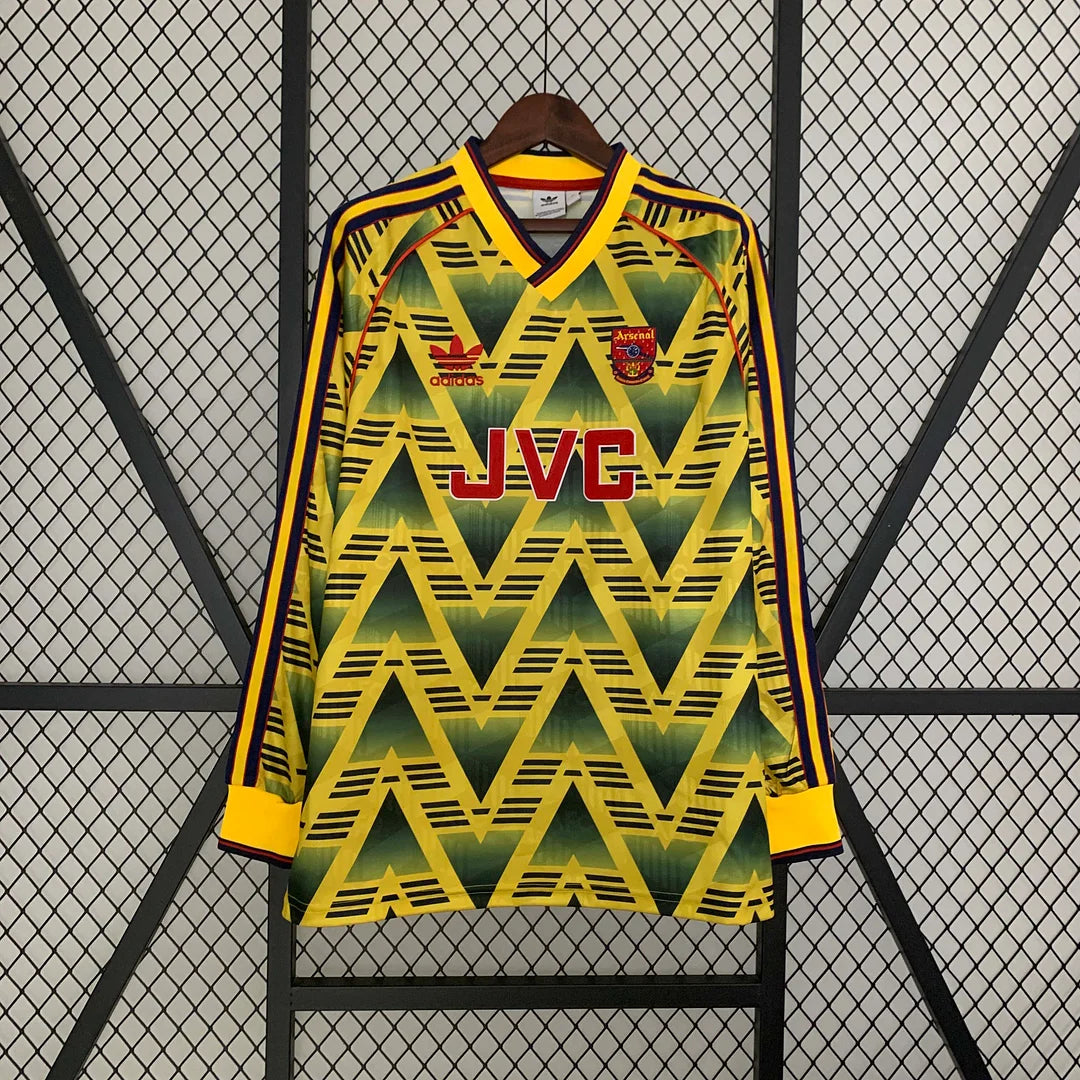 1991-1993 Retro Arsenal Visitante Manga Larga