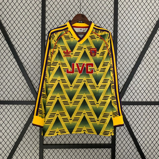1991-1993 Retro Arsenal Visitante Manga Larga