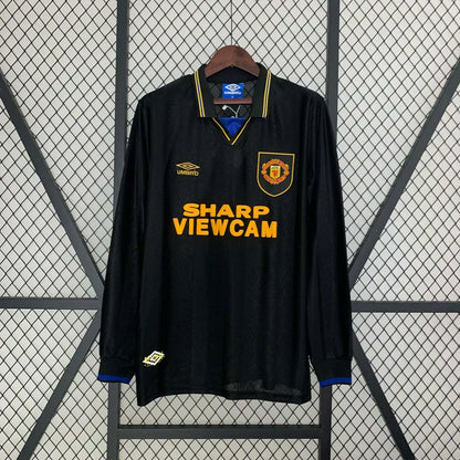 1993/1995 Retro Manchester United Visitante Manga Larga