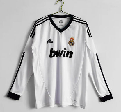 Real Madrid Retro 2012-2013 Local Kit Manga Larga