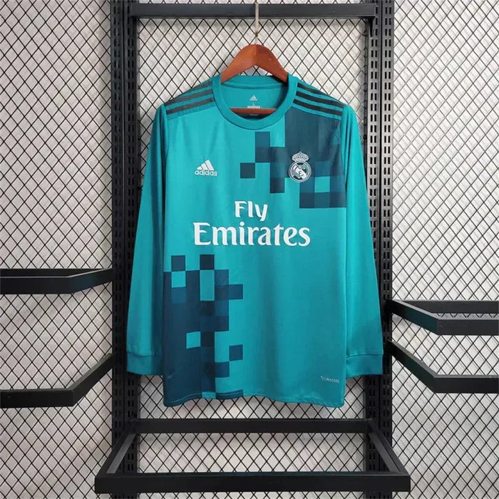 Real Madrid Retro 2017-2018 Alternativa Kit Manga Larga